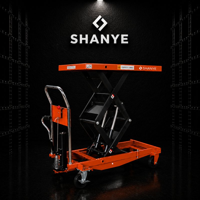 SHANYE 1 Ton 170 cm Çift Makas Manuel Platform