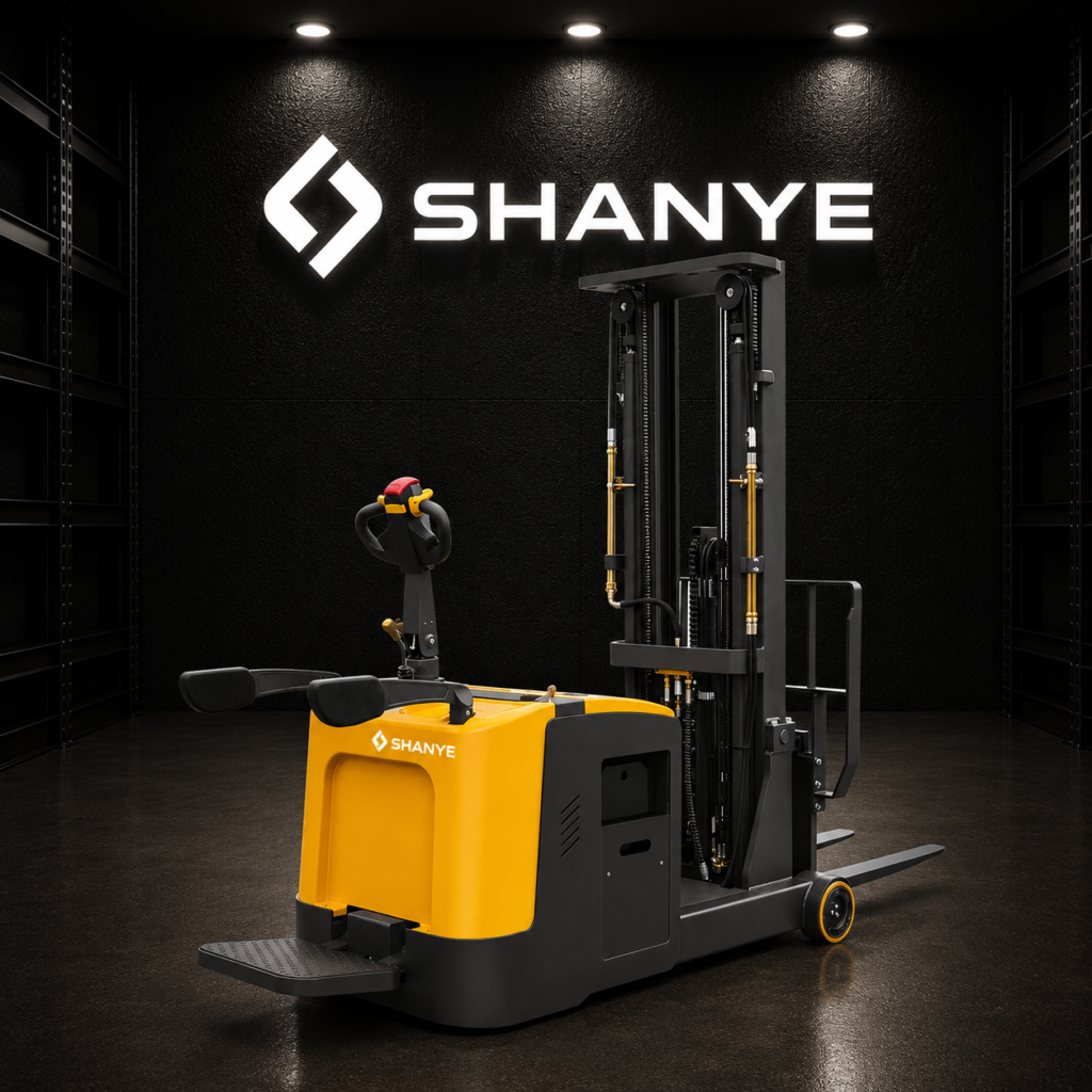 SHANYE Akülü Denge Ağırlıklı Platformlu İstif Makinesi 1,5 Ton 3,5 Metre