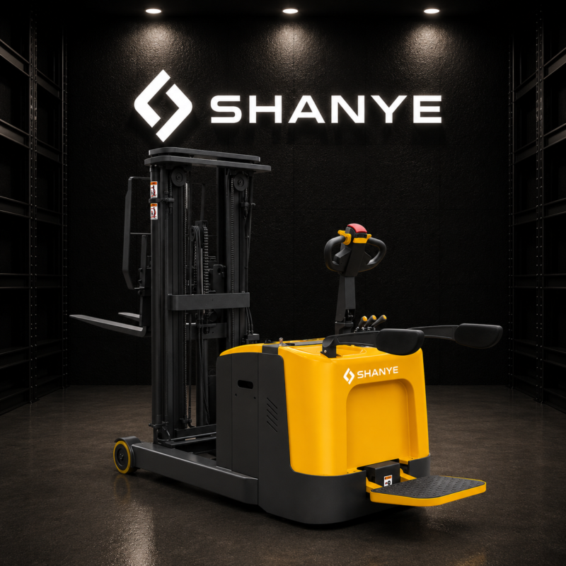 SHANYE Akülü Denge Ağırlıklı Platformlu İstif Makinesi 1,5 Ton 3 Metre