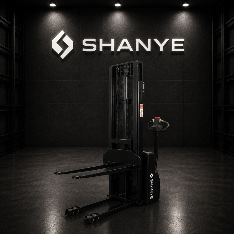 SHANYE 1,5 Ton 2 Metre Tam Akülü İstif Makinesi