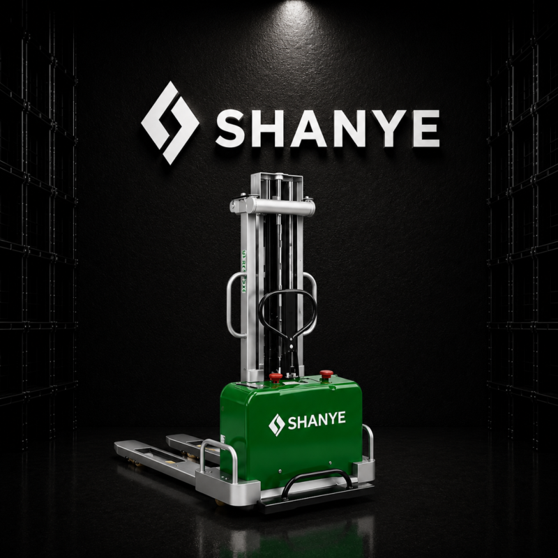 SHANYE Kendi Kendini Yükleyen Yarı Akülü İstif Makinesi 500 Kg