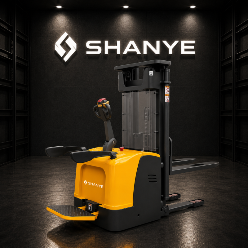 SHANYE 1,5 Ton 4,5 Metre Tripleks Akülü Platformlu İstif Makinesi