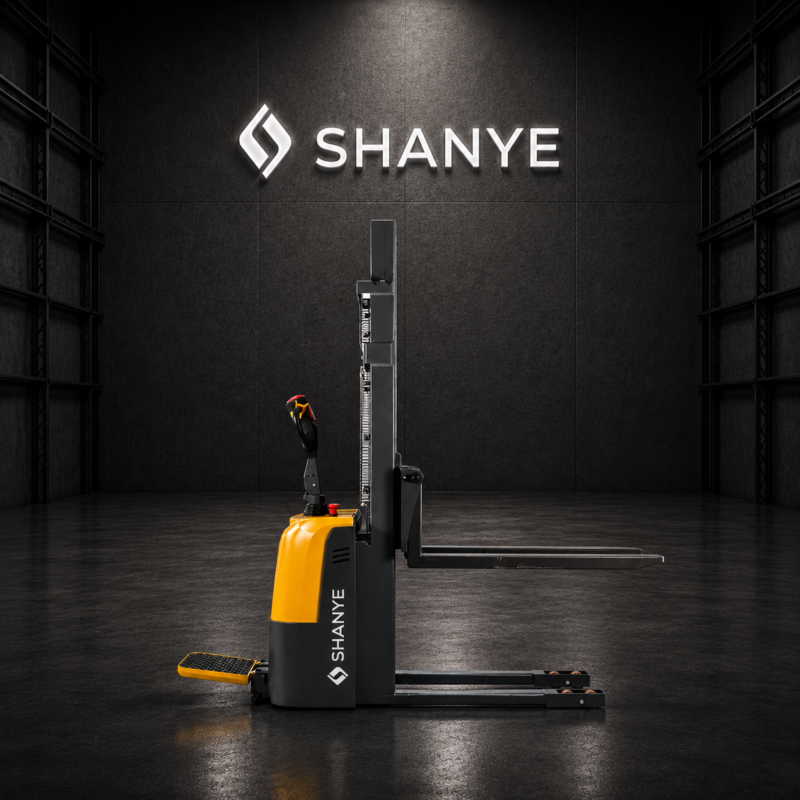 SHANYE 1,5 Ton 3 Metre Platformlu Tam Akülü İstif Makinesi