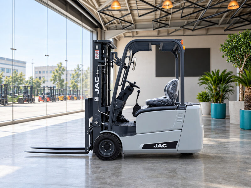 JAC 2 Ton Elektrikli 3 Teker Forklift – Dolgu Lastik