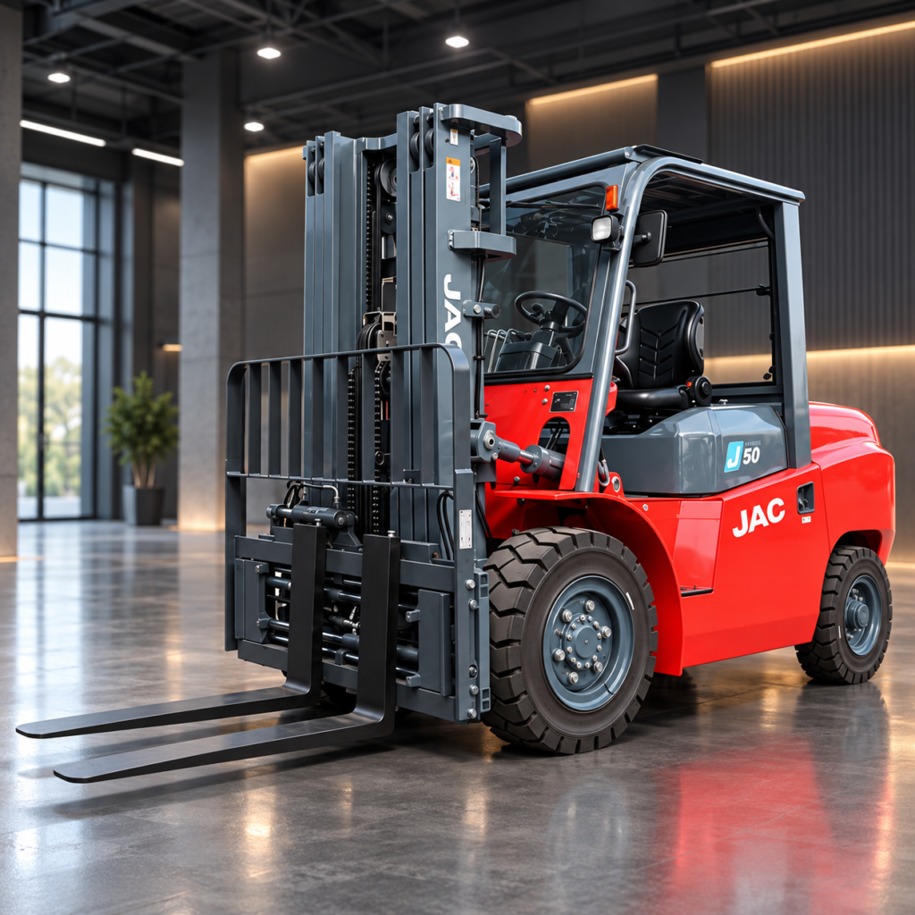 JAC 5 Ton Elektrikli Forklift – Dolgu Lastik