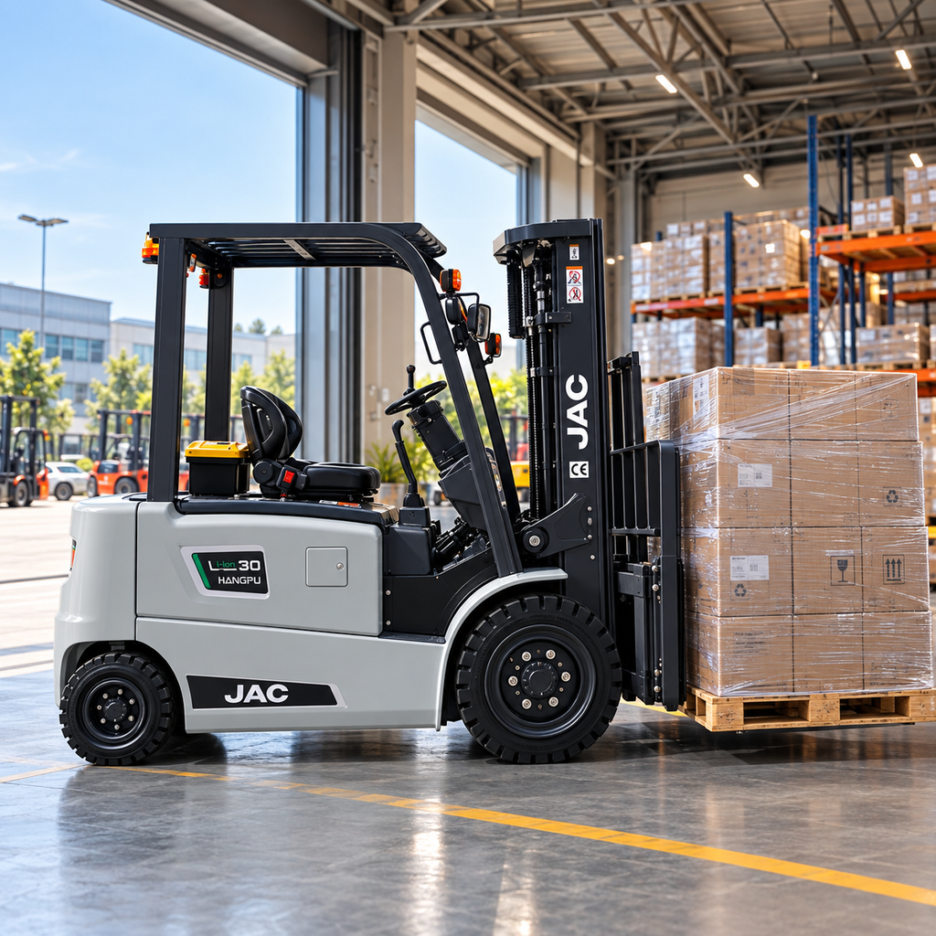 JAC 3 Ton Elektrikli Forklift – Dolgu Lastik